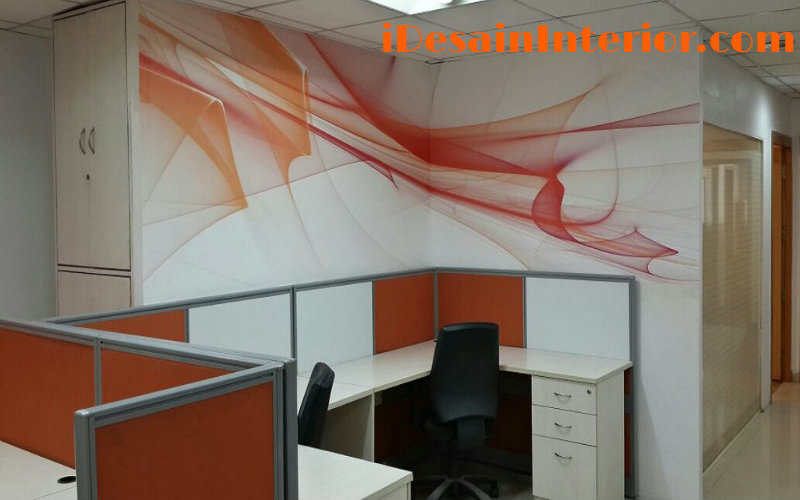 wallpaper ruang kantor orange